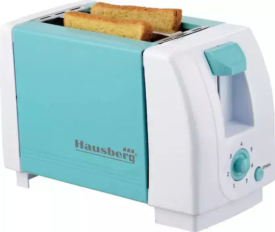 Hausberg Prăjitor de pâine 2 sloturi 750W Albastru