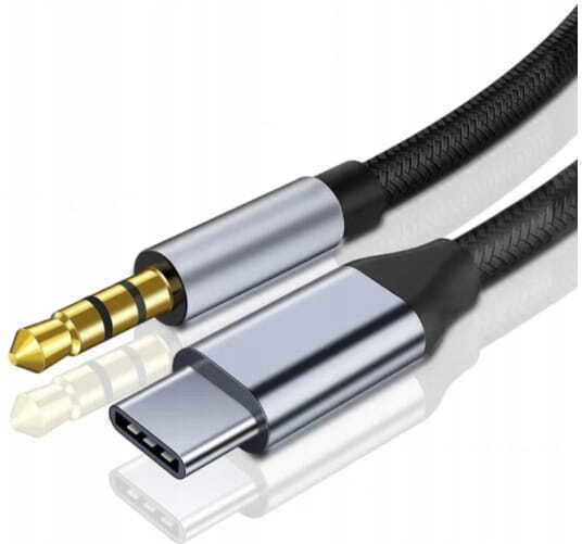 Zenwire Braided USB 2.0 Cablu USB-C bărbătesc - 3,5 mm male Auriu 1.5m (1027782007)