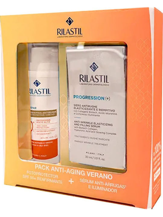 Rilastil Pack Age Repair Spf50 50ml + Progression Serum 30ml Set 2 Pieces