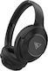 Doqaus Focus 5 Ασύρματα / Ενσύρματα Over Ear Ακουστικά με 70 ώρες Λειτουργίας Μαύρα