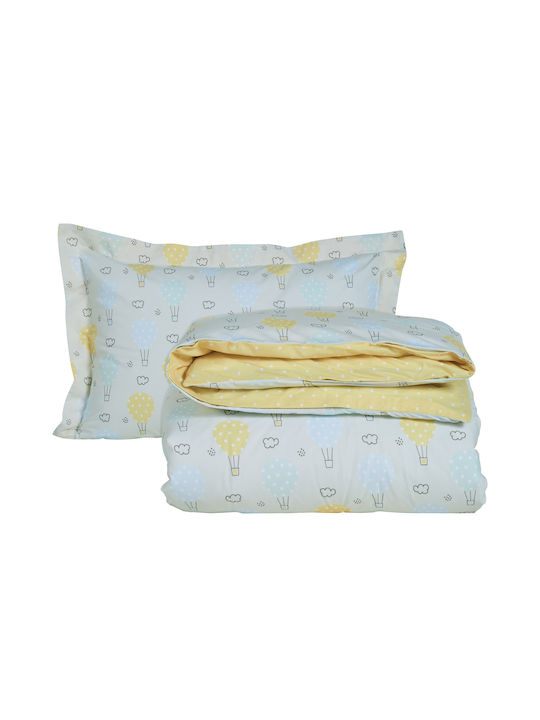 Das Home Bettwäsche-Set Einzel aus Baumwolle & Polyester Quartz-citrine-media 170x240cm 3Stück