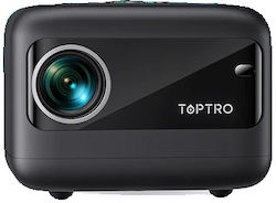 Toptro TR25 Projector HD LED Lamp Wi-Fi Connected with Built-in Speakers Black