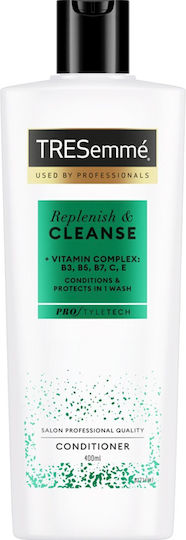 Tresemme Replenish & Cleanse + Vitamin Complex Conditioner Λιπαρά Μαλλιά Χαρίζει Προστασία & Φυσική Λάμψη 400ml