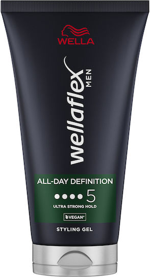 Gel de păr cu fixare foarte puternică 48 de ore pentru toată ziua Wellaflex Men 150ml