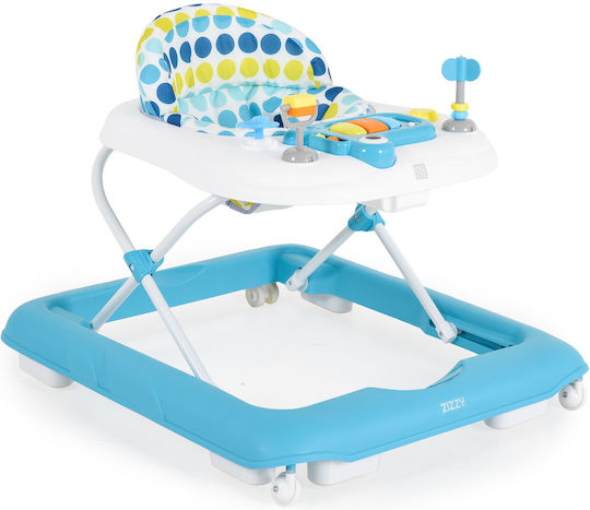 Moni Zizzy Baby Walker with Music for 6+ Months Blue