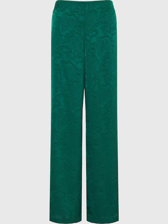 Funky Buddha Women's High-waisted Fabric Trouse...