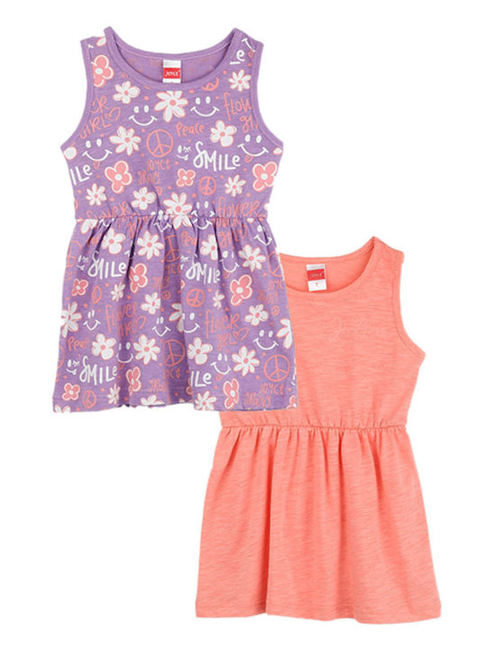 Joyce Set Kinderkleider Ärmellos Purple