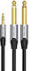 Vention Vention Studio & Musical Instruments Cables 0.5m Gold 6.3mm Male to 6.3mm Male