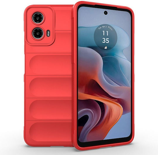 Magic Shield Back Cover Σιλικόνης Κόκκινο (Motorola Moto G34 5G)
