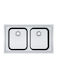 Franke Srx 620-86 1010454908 Drop-In Sink Synthetic Granite W86xD50cm Silver