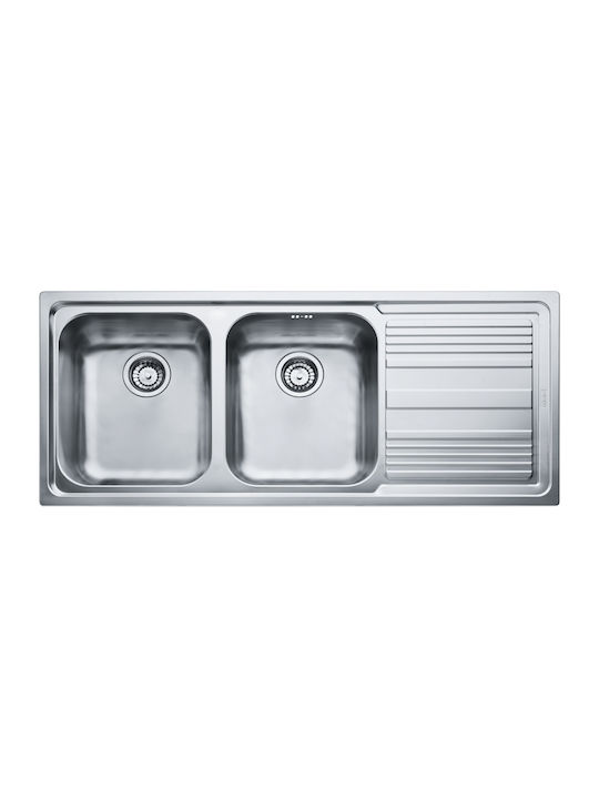Franke Llx 621 1010261081 Drop-In Sink Right Inox W116xD50cm Silver