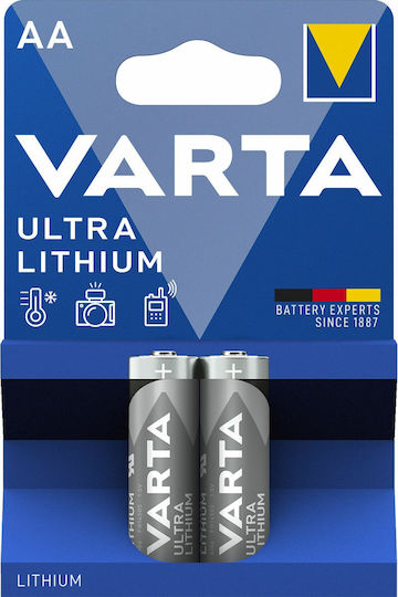 Varta Ultra Μπαταρίες Λιθίου AA 1.5V Μιας Χρήσης (High Performance) 2τμχ