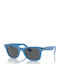 Ray Ban Wayfarer Унисекс Слънчеви Очила с Син Пластмасов Рамка и Сиви Стъкла RB2140 1409B1