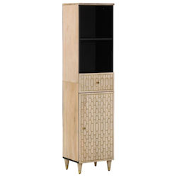 vidaXL Badezimmersäule Wandhängeschrank H38xB33xH160cm Braun