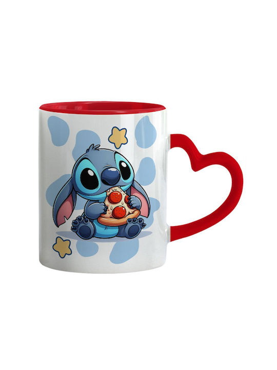 Koupakoupa Cană Ceramică Roșie 330ml