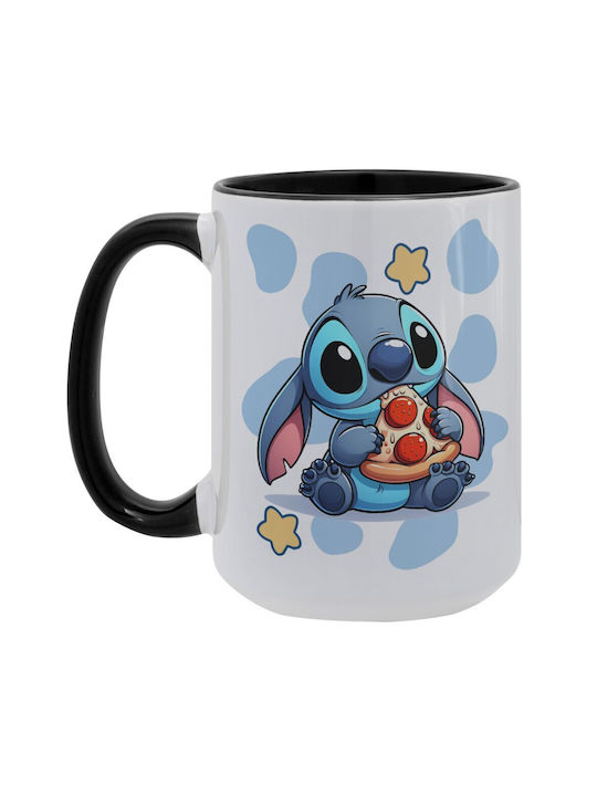 Koupakoupa Cană Ceramică Neagră 450ml