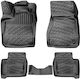 Carro 234274 Πατάκια Σκαφάκια 3d Λάστιχο Tpe Smart Forfour W453 2014+ 4 Τεμάχια Μαύρα