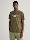 Gant "archive Shield" Men's Short Sleeve T-shirt Haki