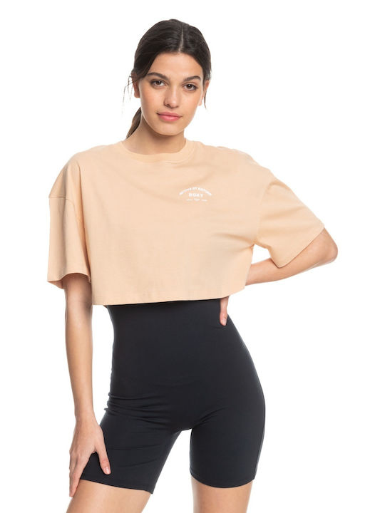 Roxy Femeie Crop Tricou Toasted Almond