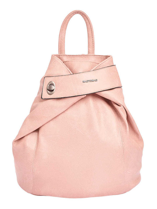 Bag to Bag Γυναικεία Τσάντα Πλάτης Ροζ