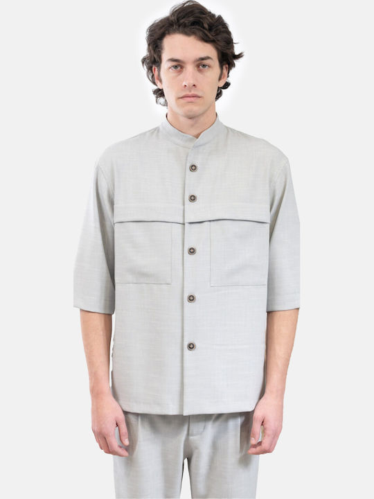 Vittorio Artist Long Sleeve Overshirt in Wide L...