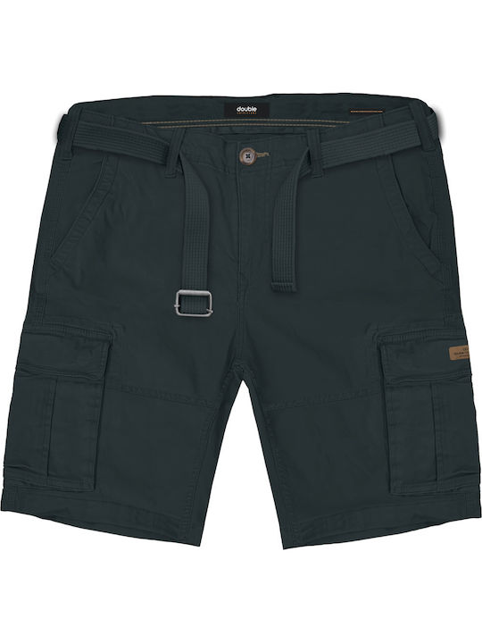 Double Men's Cargo Shorts Forest Green