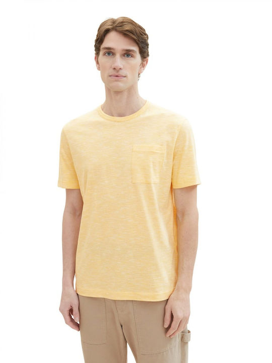 Tom Tailor Ανδρικό T-shirt Κοντομάνικο Κιτρινο