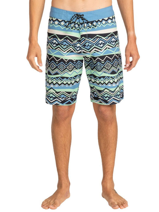 Sundays Og Men's Swimwear Bermuda Sea Green with Patterns