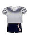 Kinder-Set mit Shorts Sommer 2Stück Blue