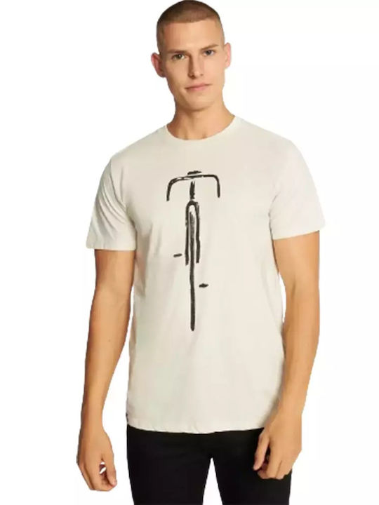 Dedicated Men's Short Sleeve T-shirt Oat White