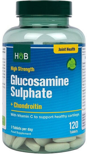 Holland & Barrett Sulfat de Glucozamină + Condroitină 120 Comprimate