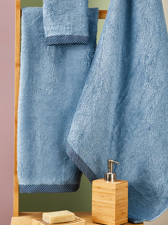 Whitegg Bath Towels Set 3 pcs T083 Blue Weight ...