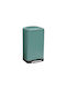 5Five Waste Bin Waste Metallic with Pedal Green 30lt 1pcs