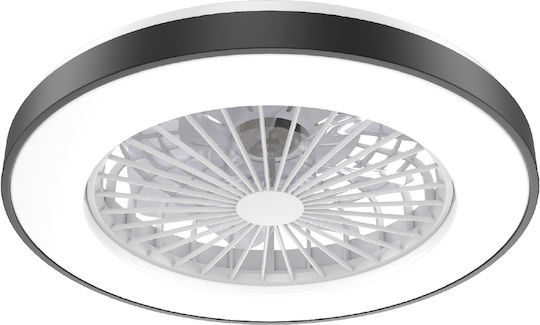 Aca Deckenleuchte 50cm mit Licht Schwarze