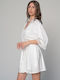 Wedding Robe Satin Lace Lace Ivory White Women's Milenabyparis 48830