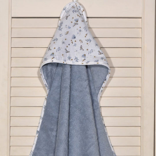 Baby Oliver Baby Hooded Bath Towel 75x75cm