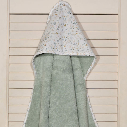 Baby Oliver Baby Bath Towel Hooded 75x75cm