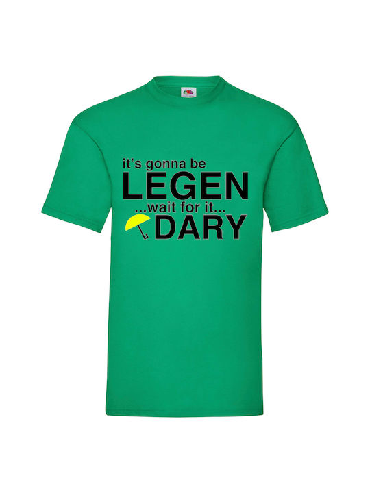 Green Tshirt Tshirt How I Met Your Mother Original Fruit Loom 100% Cotton No22 It's Gonna Be Legendary