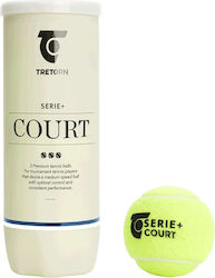 Tretorn Serie+ Court Tennis Balls for Club 3 Pieces