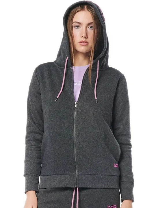 Body Action Women's Hooded Cardigan Gray