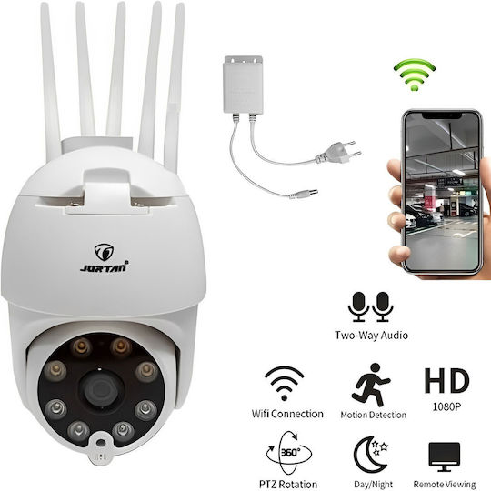 Jortan JT-8173QJ IP Surveillance Camera Wi-Fi Full HD 1080p Waterproof with Two-Way Communication and Lens 3.6mm