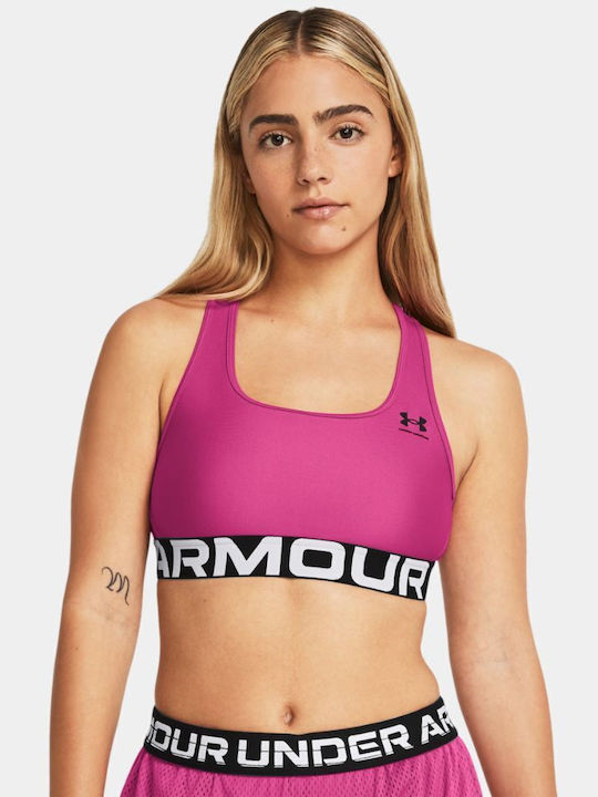 Under Armour Heatgear Authentics Mid Branded Women's Blouse Fuchsia