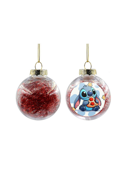 Stitch Pizza Ornament suspendat Glob Plastic Tr...