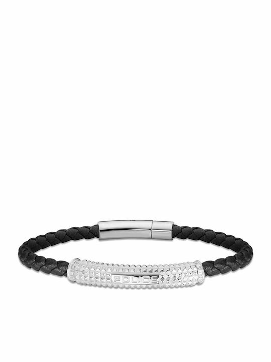 Police Men's Leather Bracelet from Leather 19cm
