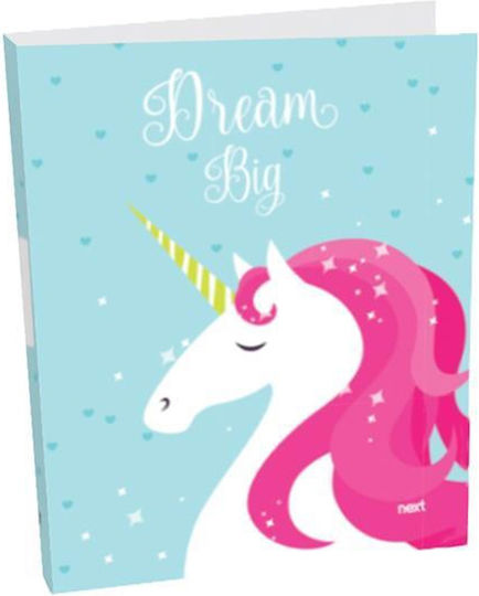 Next Clipboard with 2 Rings for Paper B5 Multicolour Unicorn 1pcs