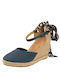 Jeep Footwear Women's Fabric Platform Espadrilles Blue