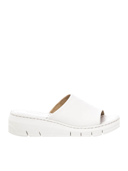 Women's Slippers 580-24002 Leather White Relaxshoe