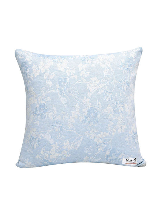 Madi Fern Cyan Decorative Pillow Case 45x45cm