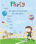 Fun Fashion Invitations Football 6pcs PR104