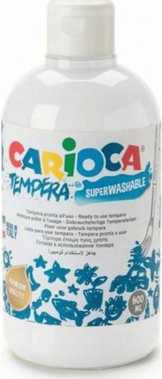 Carioca Superwashable Tempera Paints White in Bottle 1000ml 1pcs